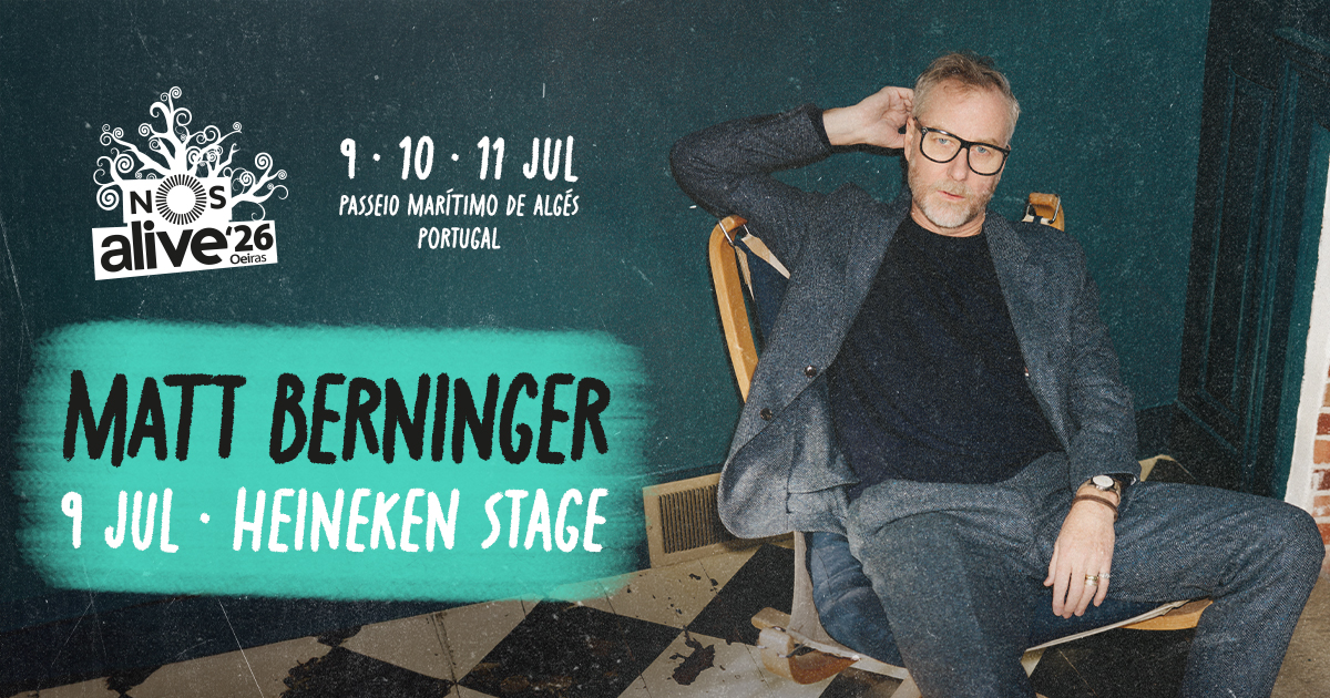 matt berninger nos alive 2026 lisboa portugal palco heineken stage
